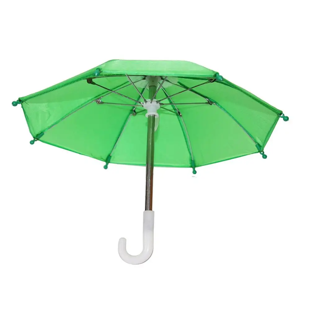 Green Мини зонтик дождевик для 45 см Американская Кукла-младенец 1/4 BJD кукла жизнь путешествие аксессуары для кукол подарок на день рождения для детей - Цвет: Green