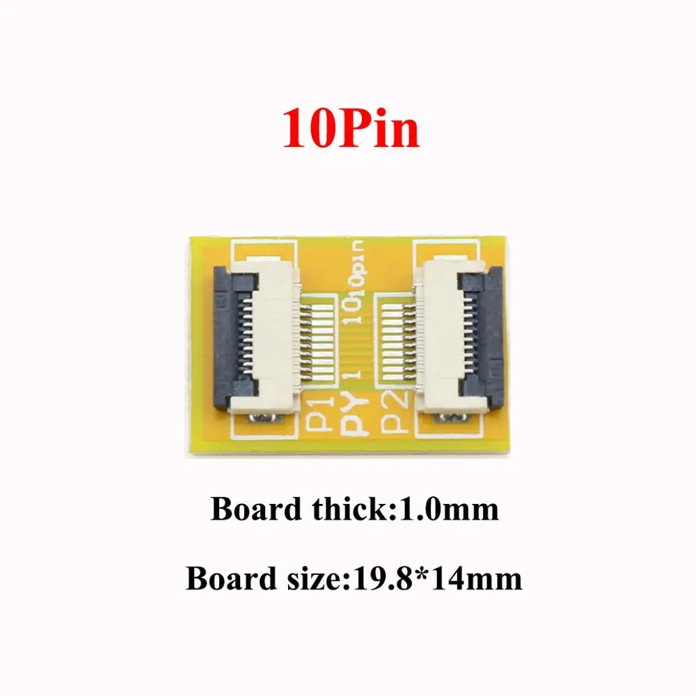YuXi 0 5 мм шаг FPC FFC Гибкий плоский кабель удлинитель 6 8 10 12 14 20 30 40 50 контактный разъем
