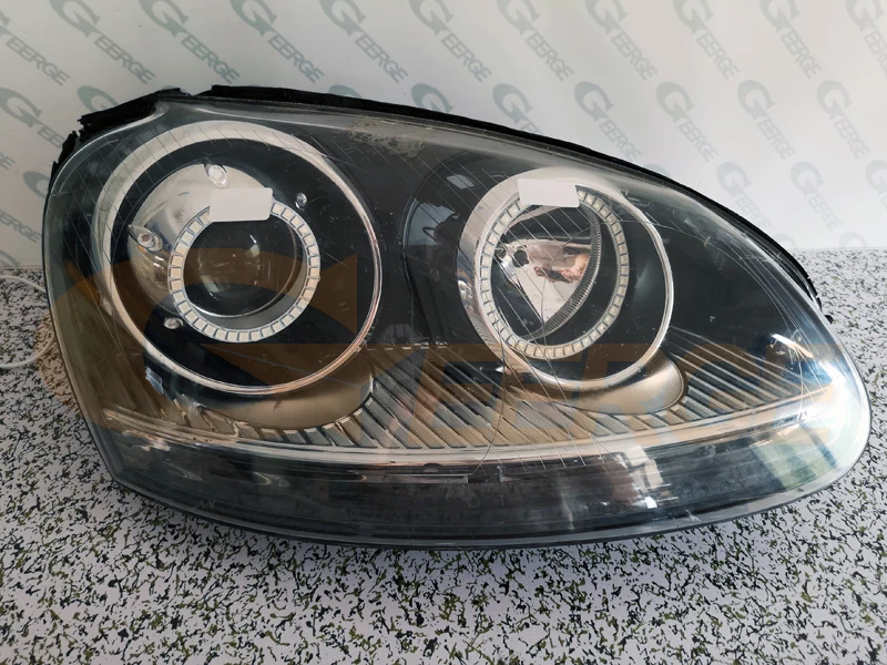 Для Volkswagen VW Golf Rabbit Jetta Golf GTI R32 MKV MK5 2005-2010 ксенон RF Bluetooth APP мульти-Цвет RGB светодиодные ангельские глазки