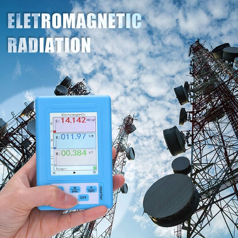 

BR-9A Handheld Portable Electromagnetic Radiation Detector High Precision Electromagnetic Radiation Tester