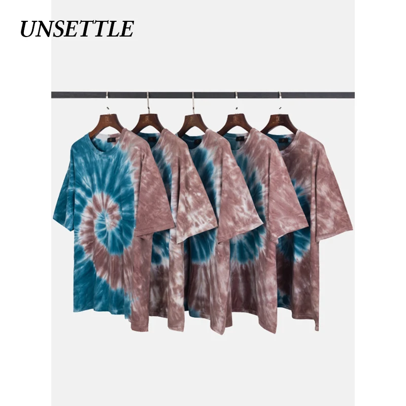 UNSETTLE 2020SS Мужская/женская футболка с принтом в стиле Харадзюку хип хоп узором