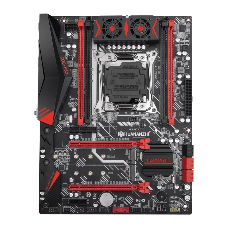 

HUANANZHI X99-BD3 V1.1 материнская плата B85 чипсет/DDR3 четырехканальная память/M.2Nvme, NGFF интерфейс LGA2011 процессор