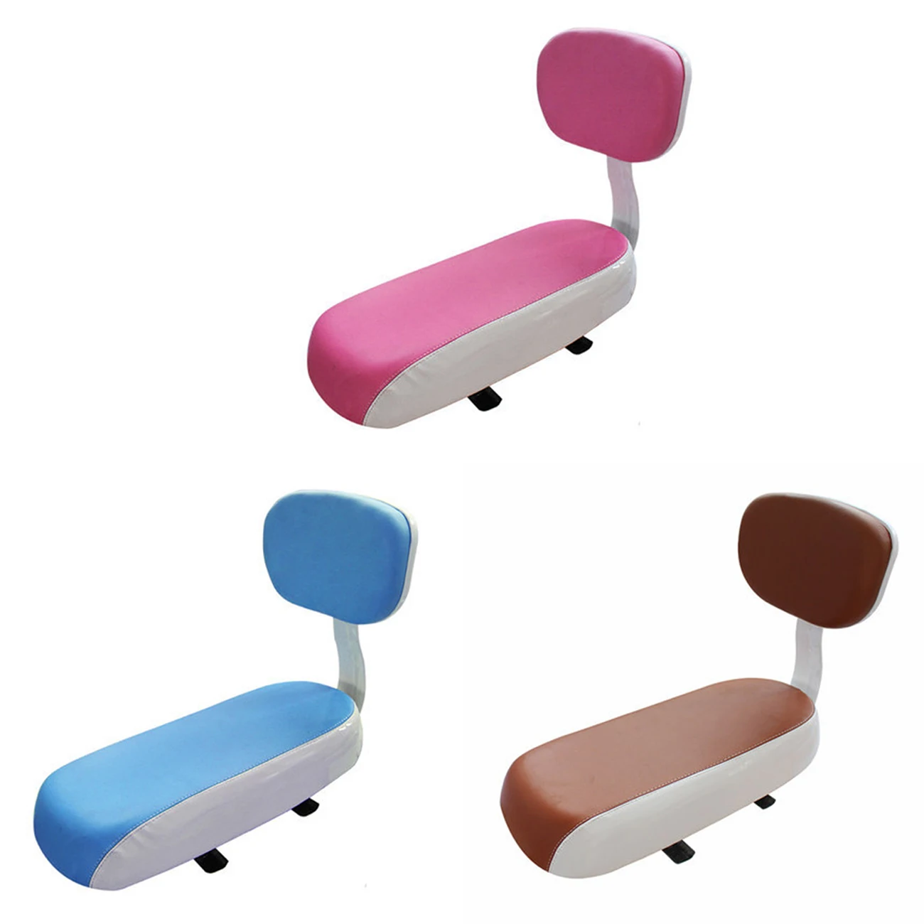 

Bicycle Rear Seat Sponge Cushion with Backrest Screw-fixed Bike Back Seat for Mountain Cycling Riding Equipment