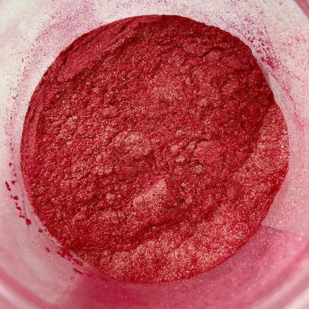 Красный жемчужная пудра минеральная слюдяной порошковый пигмент акриловая