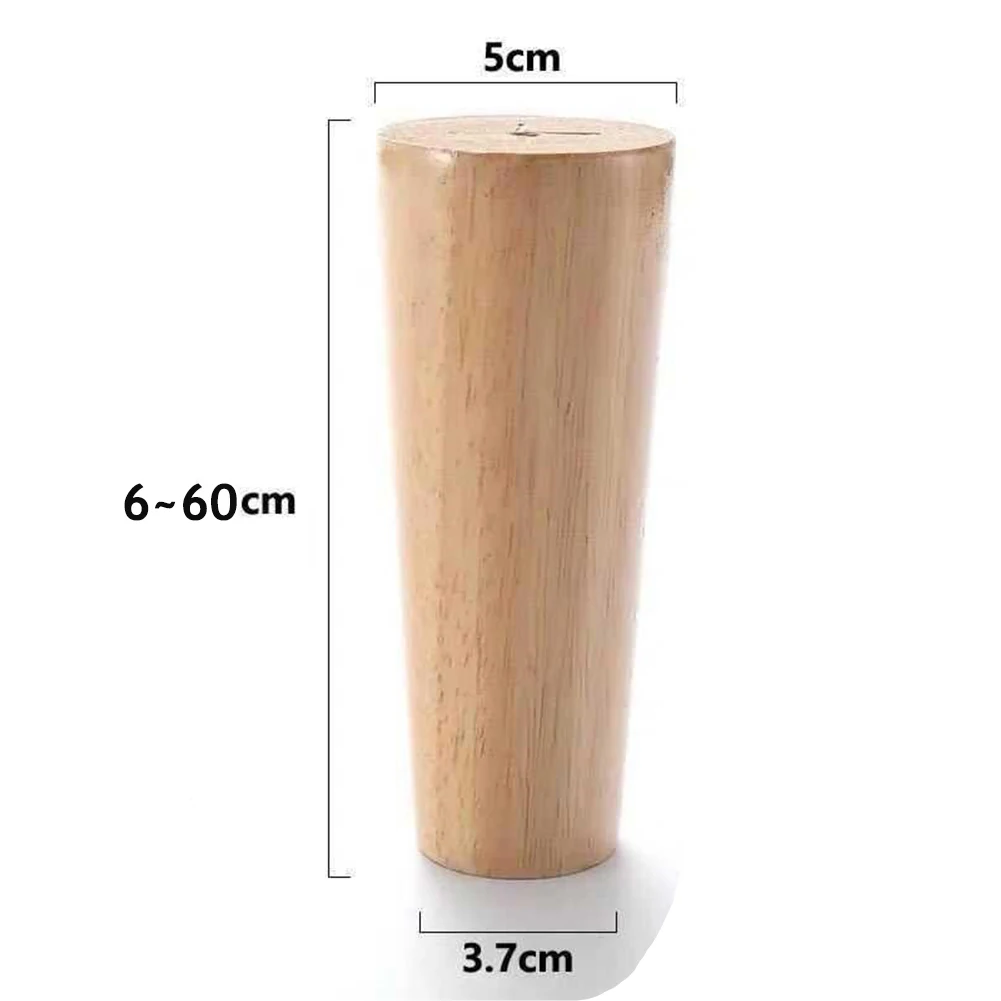 4 шт. Height10 30cm твердые деревянные ножки для мебели наклонный конус диван кровать