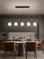 new dining room chandelier lights led modern creative personality dining table long bar hang light living room indoor lamps