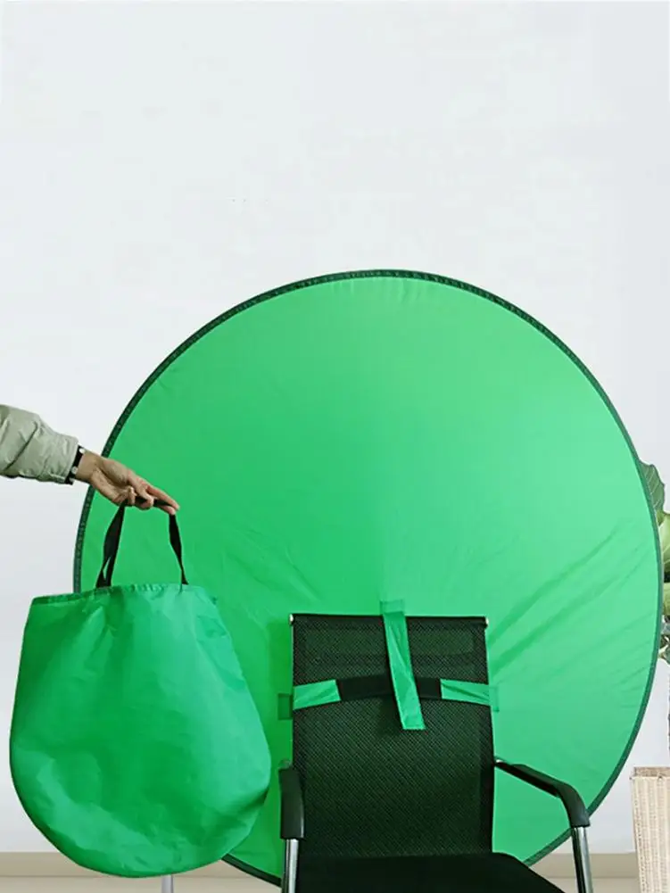 Складной тканевый фон для студийной фотосъемки с зеленым экраном x дюйма |