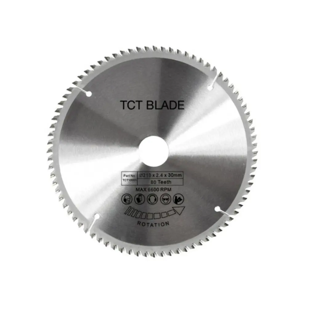 

80 зубы TCT циркулярная дисковая пила колесные диски TCT сплав деревообрабатывающий Многофункциональный пильный диск для дерева для резки мет...