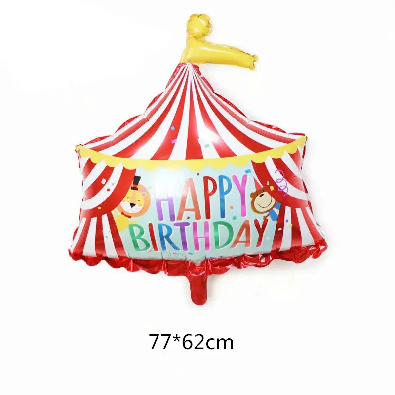 1 шт. цирковых животных на день рождения воздушные шары из фольги слон лев Зебра