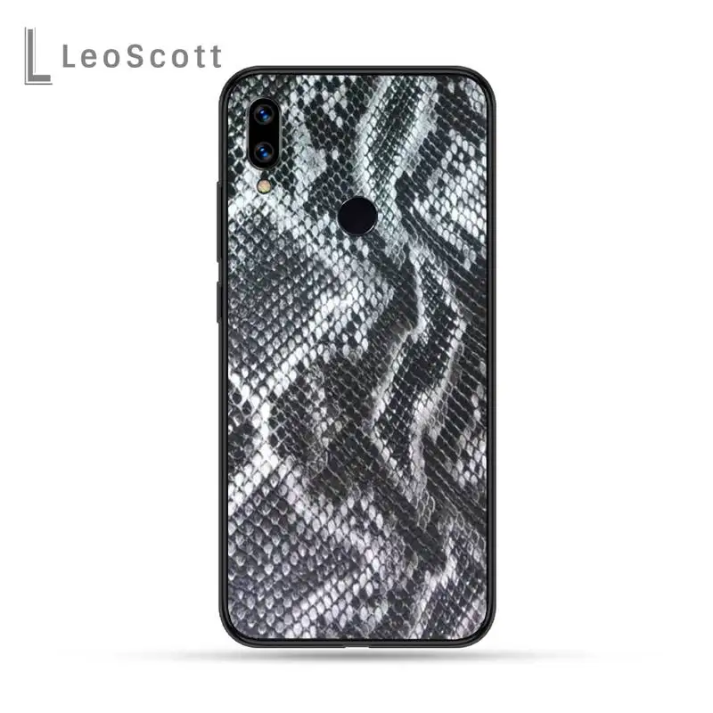 

Snake skin Phone Case For Xiaomi Redmi Note 4 4x 5 6 7 8 pro S2 PLUS 6A PRO