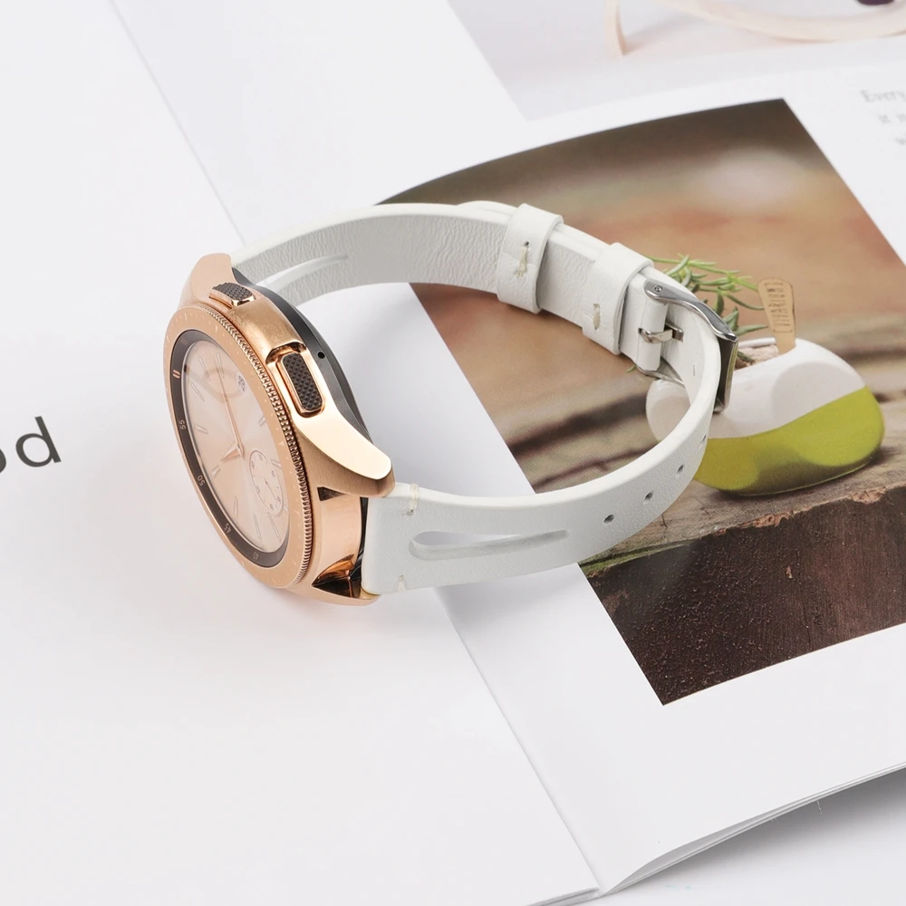 Кожаный ремешок для samsung Galaxy Watch 42 мм 46 мм, ремешок из натуральной кожи, сменный Браслет для Galaxy Watch Active Galaxy