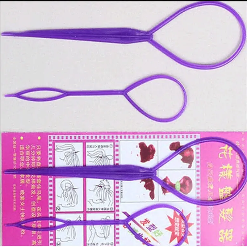 2 шт. пластиковые зажимы для прически конский хвост|Вязание| |