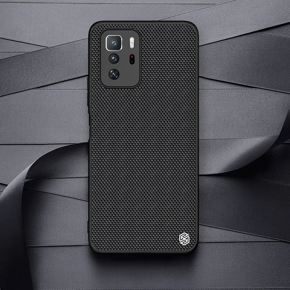 

For Xiaomi Poco X3 GT Case NILLKIN Textured Nylon Fiber Non-slip Protector Back Cover For Xiaomi Poco X3 GT Phone Shell