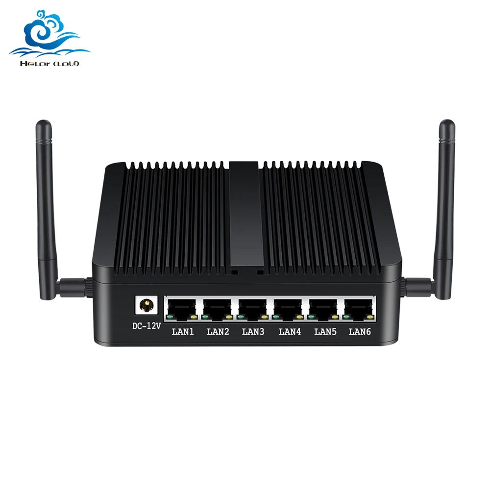 Мини-ПК PfSense брандмауэр OPNSense маршрутизатор шлюз VPN компьютер Intel Celeron Quad Core J1900 6