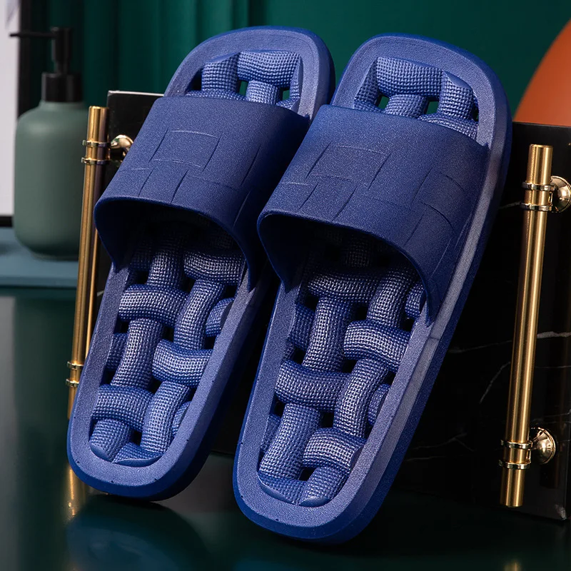 

Тапки унисекс из ЭВА, мягкие Нескользящие, для дома и ванной, тихие, плоская подошва, модные шлепанцы