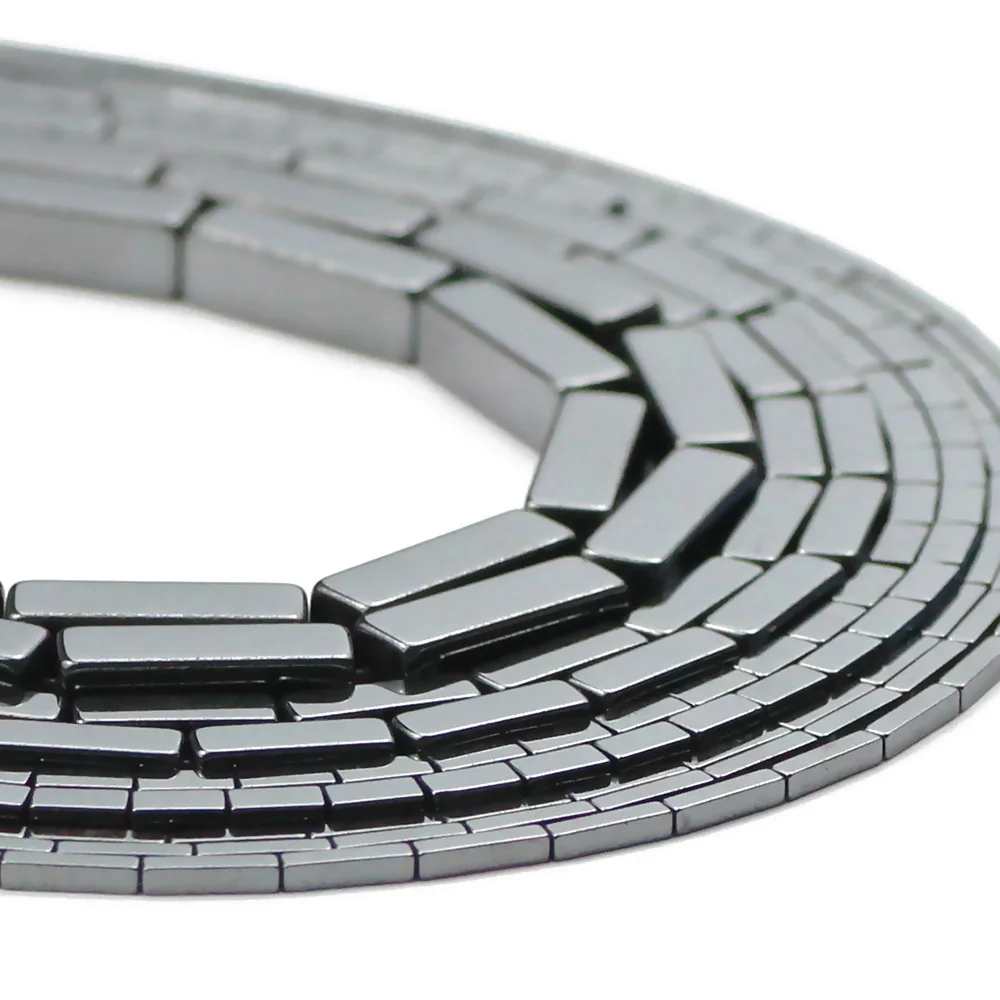 YHBZRET черные гематитовые прямоугольные кубовидные природные камни разделитель