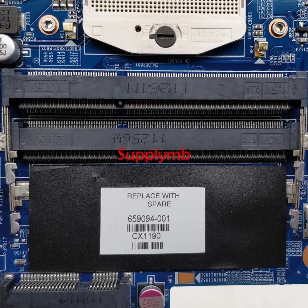 659094-001 HD6490/1G Graphics Onboard for HP DV7-6101TX DV7-6100 Series DV7T-6100 NoteBook PC Laptop Motherboard Tested enlarge
