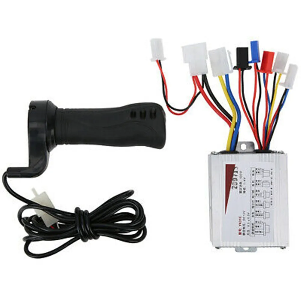 

E-Bike 12V 500W Controller & Throttle Grip For Electric Tricycles Bicycle Scooter For DC Brushed Motor Cycling Parts Accessories