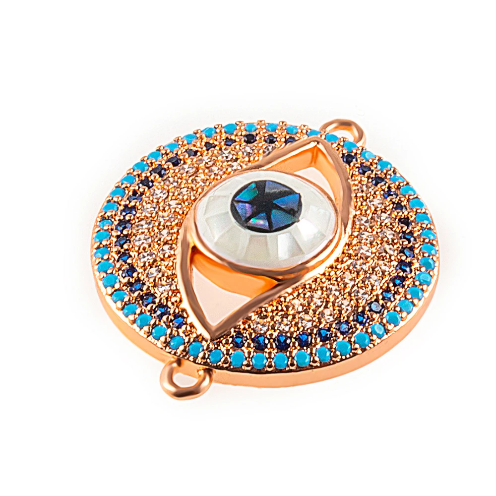 Подвеска с диском сделай сам 20*20 мм кулон волшебный глаз ожерелье коннектором