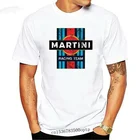 Винтажная Футболка Martini в стиле ретро для мужчин и женщин, топ с надписью Lancia Abarth Team McQueen, крутая Повседневная хлопковая рубашка