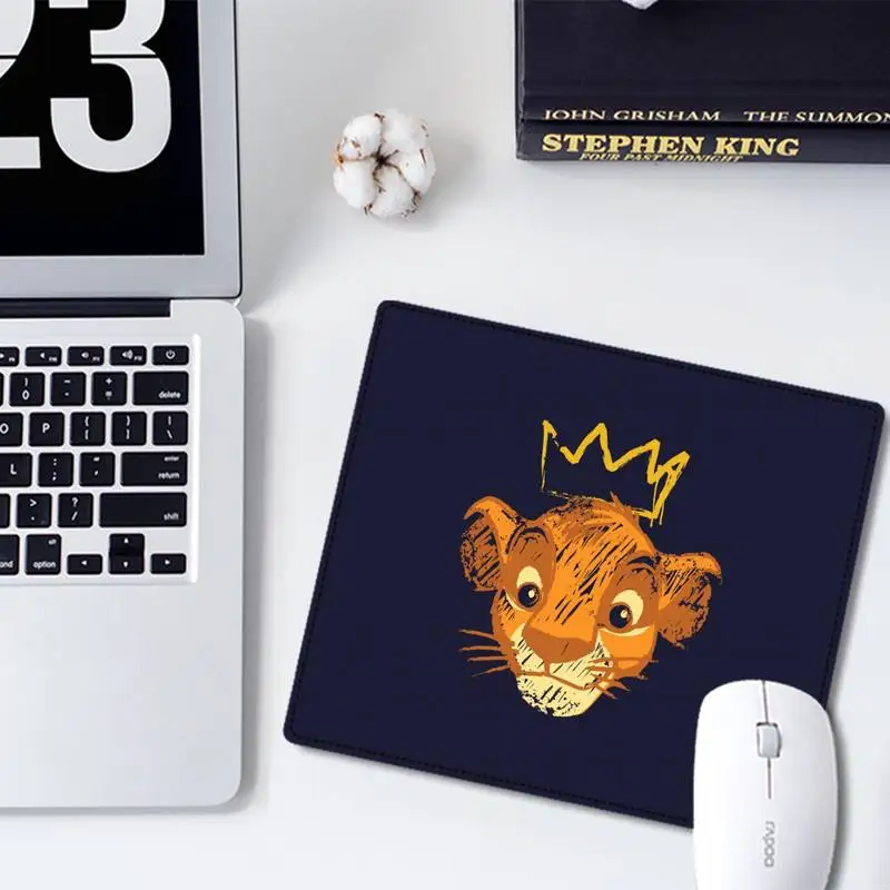 Дизайнерский офисный коврик lion king simba нескользящий для мыши игровой маленького