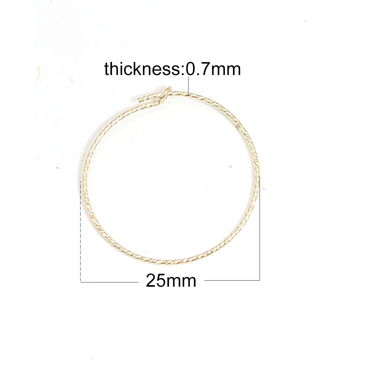 Beadsnice ID39814smt4 1 пара/лот позолоченные круглые серьги кольца ювелирные изделия для