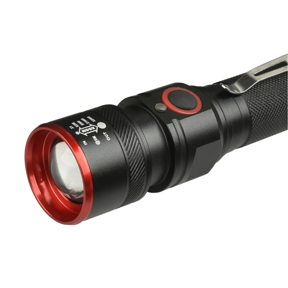 5000LM Led Flashlight USB Rechargeable Flash light with usb XML T6 portable Zoomable Lantern 3-Modes torch for 18650 battery | Лампы и