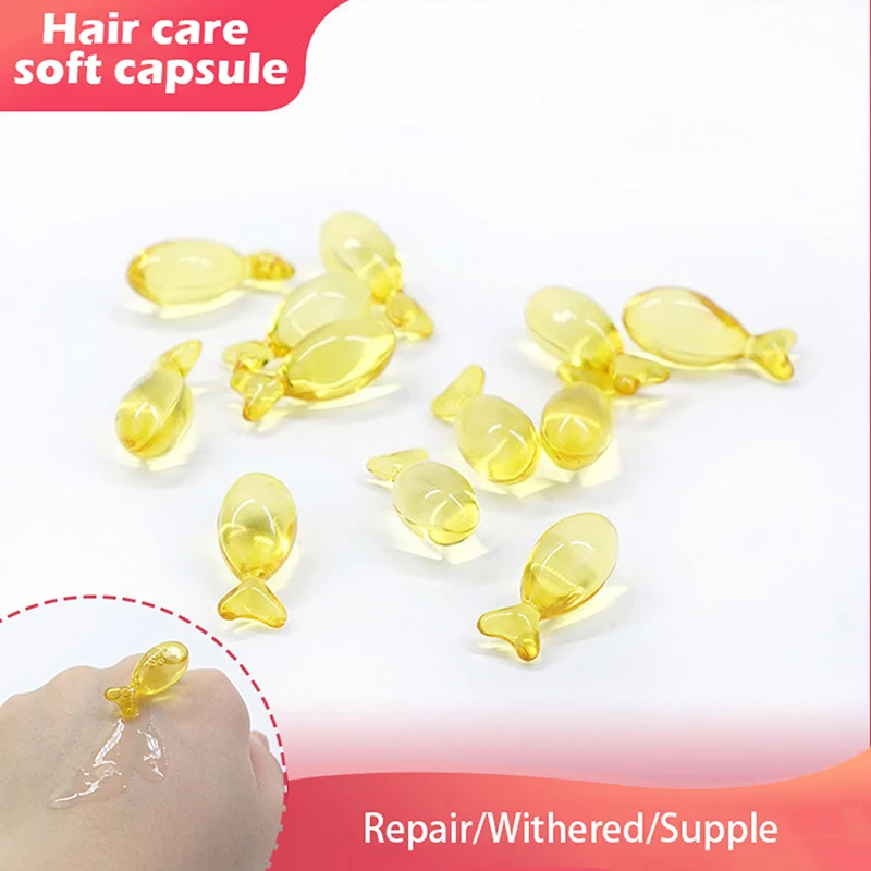 10Pcs Hair Vitamin Capsule Pro Keratin Complex Oil Smooth Silky Serum Moroccan Anti Loss Mask Repair Damaged | Красота и здоровье
