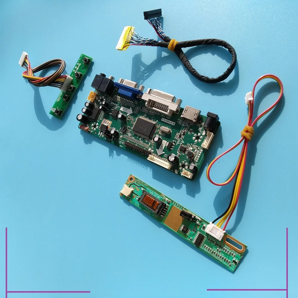 Для LTN184KT01 дисплей 30pin LVDS HDMI + DVI + VGA + аудио LCD плата драйвера 1680*945 18,4 