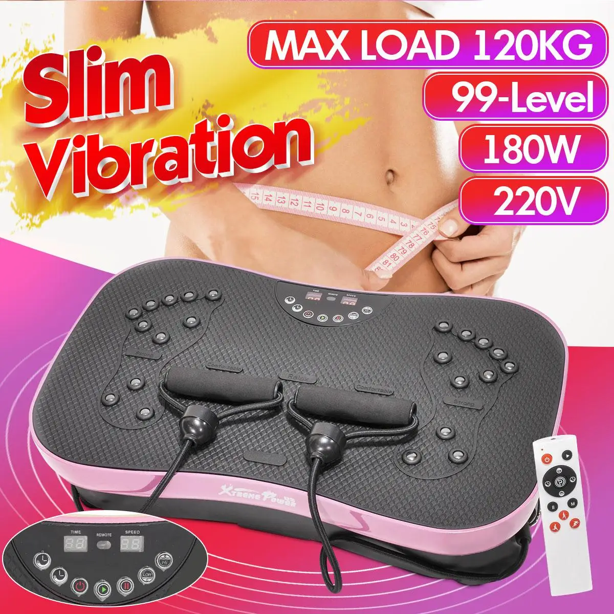 

99-Level Vibration Platform Machines Fat Burning Slimming Lazy Weight Loss Shaking Workout Oscillating Platform Machine Exercise