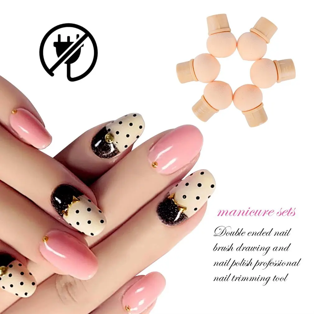 Набор для дизайна ногтей двухсторонняя точечная губка Цветущая ручка рисунок и