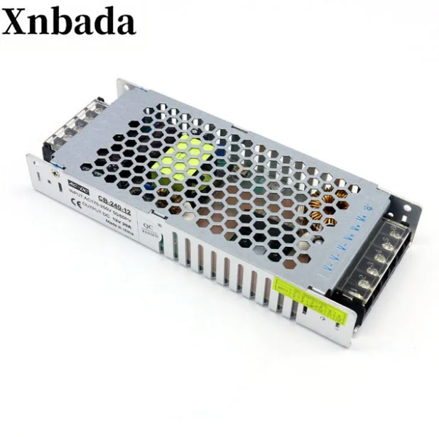 12V240W ультра-тонкий non-непромокаемый переключатель блока питания