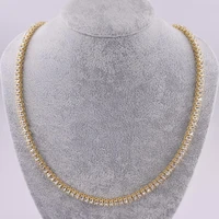 fashion jewelry 1 row tennis mens chain iced out bling high quality for crystal stone hip hop necklace for rap singer dancer