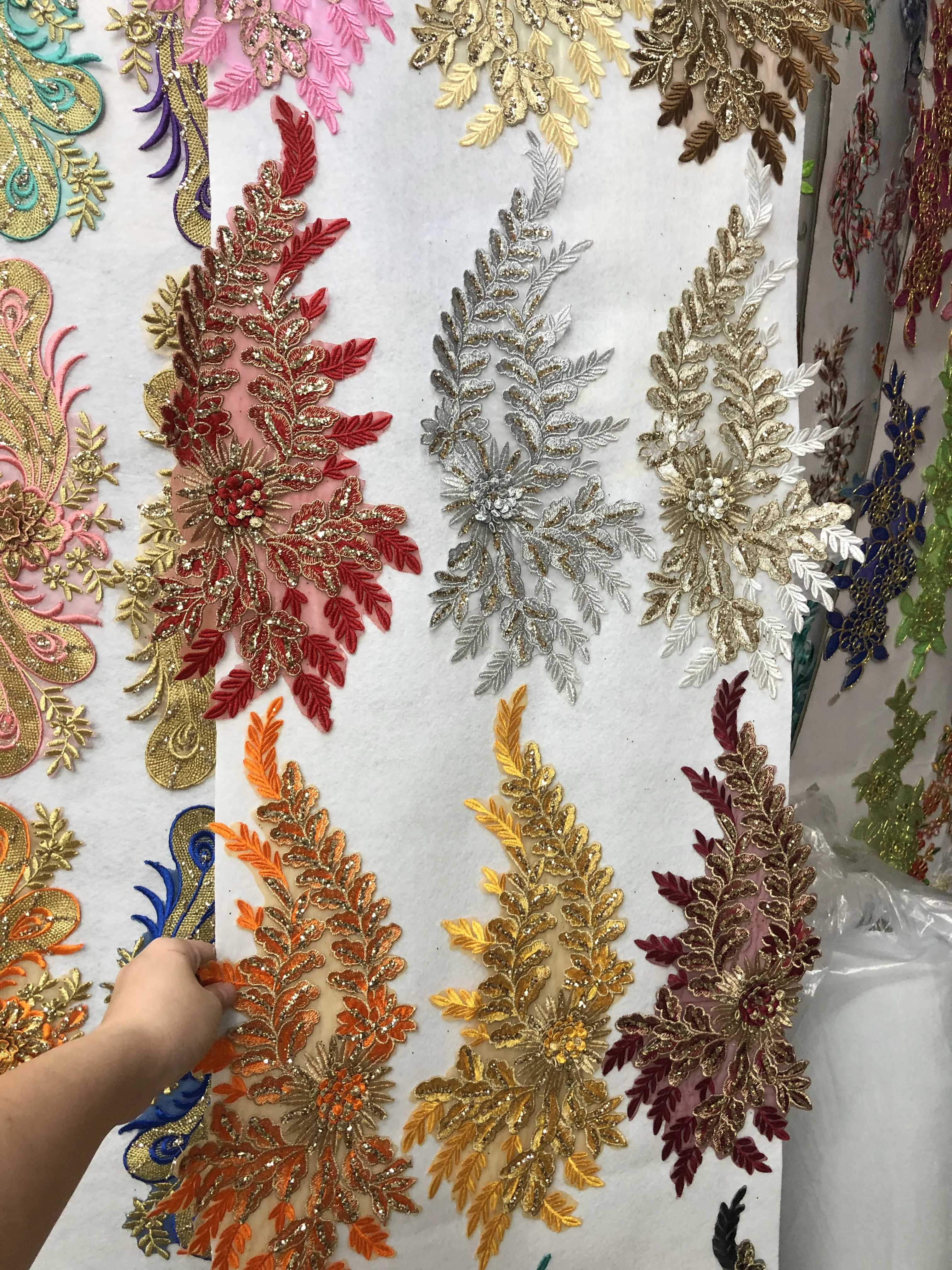 5 пар аппликация с цветочной вышивкой | Дом и сад