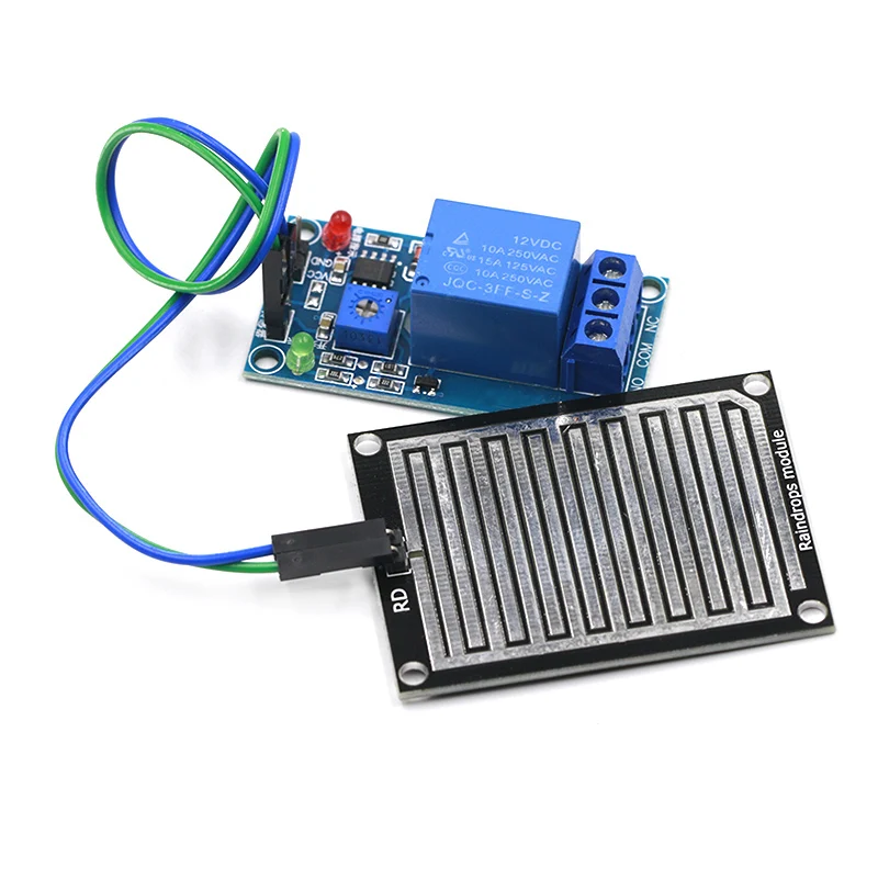 Модуль датчика дождевой воды + модуль управления реле постоянного тока 5 в 12 В