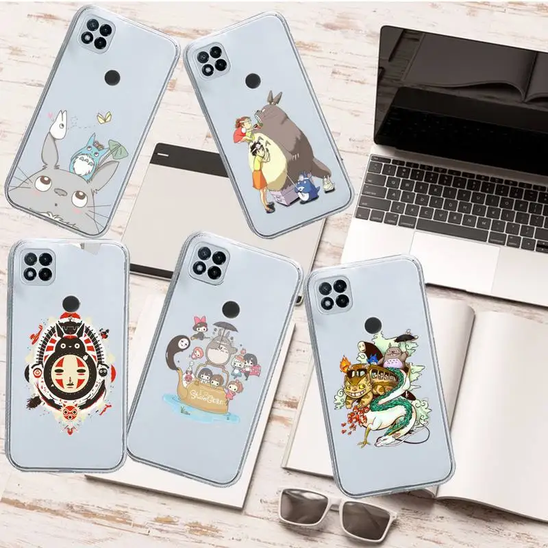 

Cartoon Funny Spirited Away No Face Man Phone Case Transparent for Xiaomi redmi note 8 9 10 11 t lite pro ultra mix 4