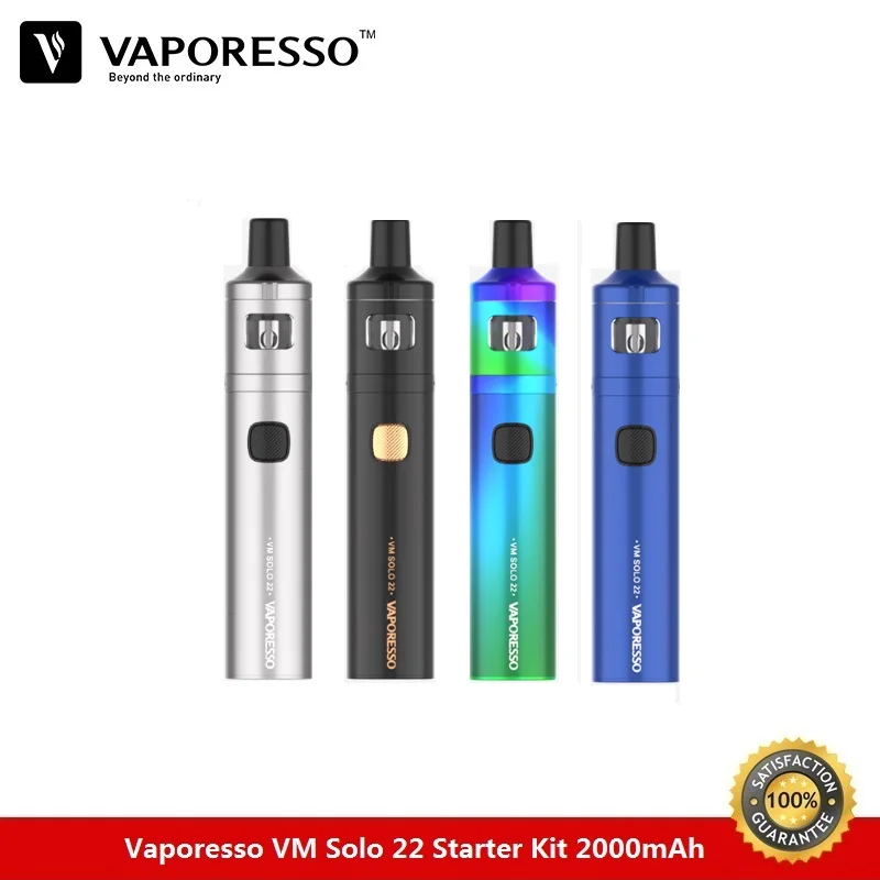 Оригинальный Vaporesso VM Solo 22 комплект 2000 мАч вейп ручка с 2 мл бак EUC CCELL катушка сетка