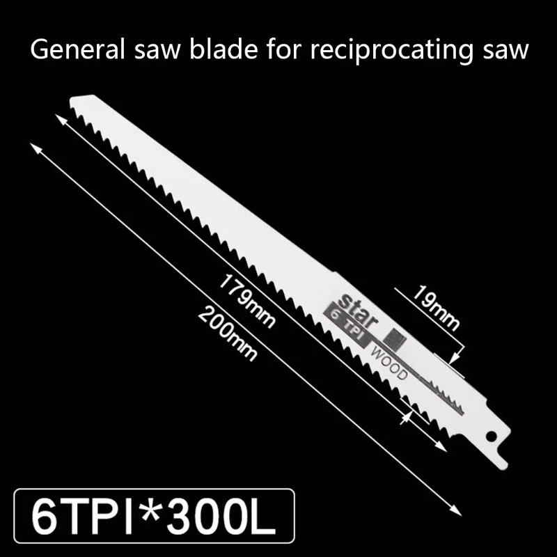 

4 Pcs High Carbon Steel Reciprocating Saw Blade for Metal Wood Cutting Pruning 35ED