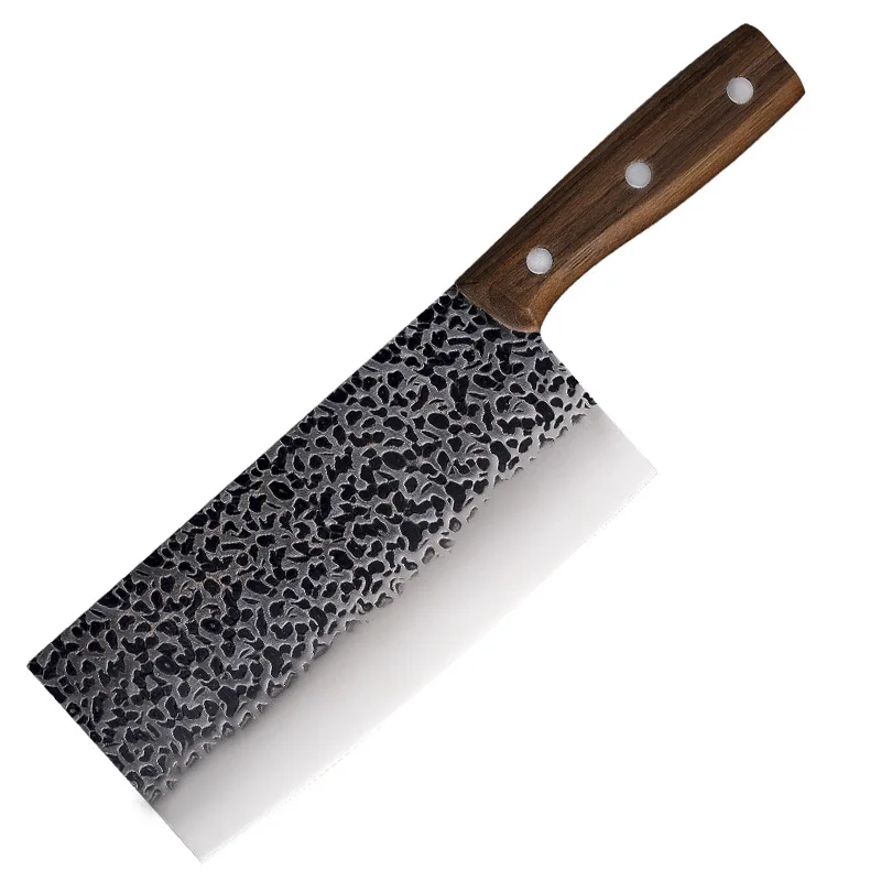 

High Quality Handmade Kitchen Knives 7Cr17mov Stainless Steel Cleaver Hand Forged Cooking Knife Chef Slicing Chopping Knife 7.8"
