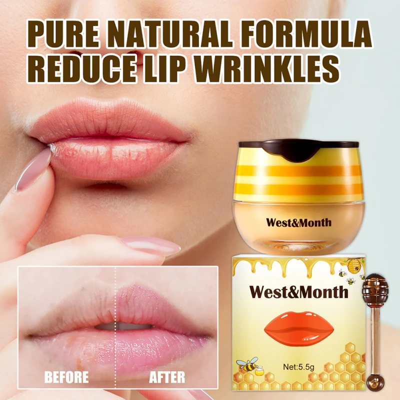 

5.5g Anti-Drying Lip Balm Repair Fine Lines Lip Mask Long Lasting Nourish Plumper Moisturizing Overnight Lip Repair Lip Mask