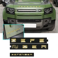 3d golden chrome car emblem badge decal car letters sticker automotive exterior diy accessories for 2020 defender