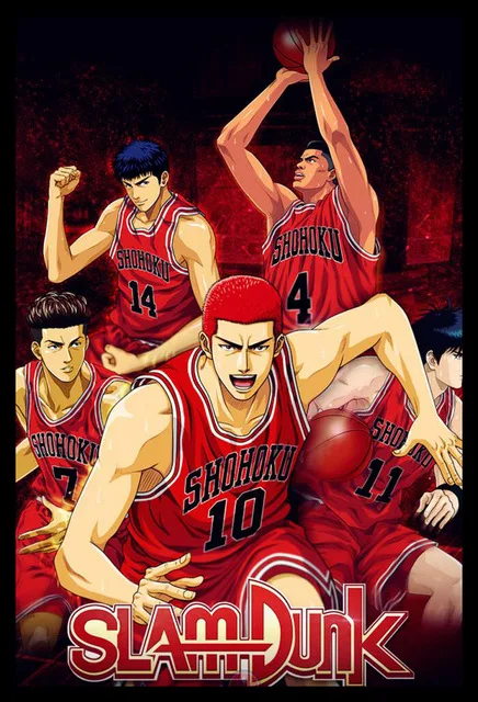 Wall Art Home Decoration Lam Dunk Master Rukawa Maple Sakuragi Canvas Paintings Pictures HD Print Modular Poster For Living Room | Дом и сад