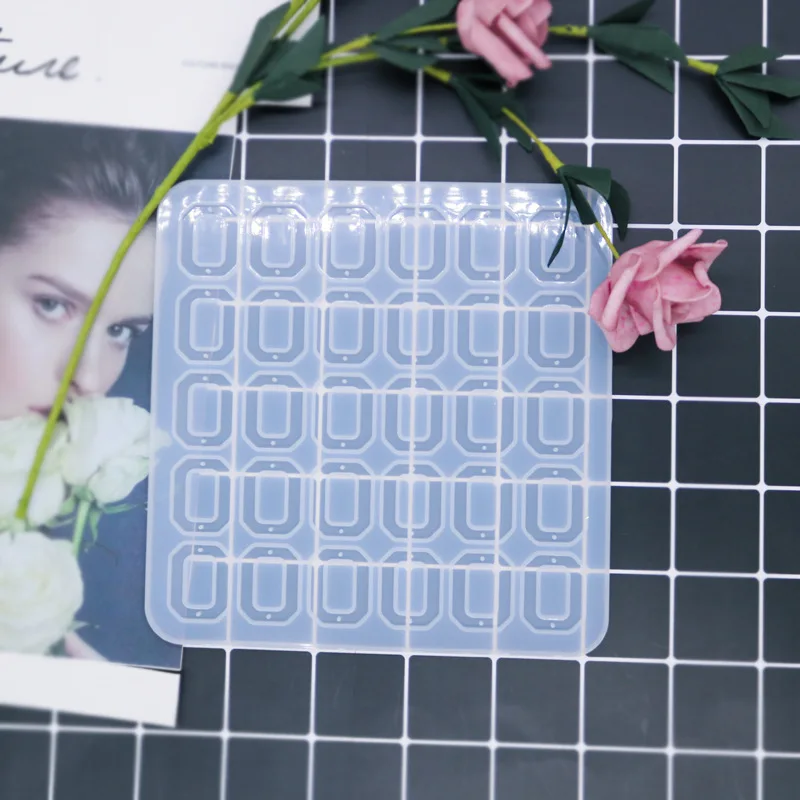 Прямоугольная круглая силиконовая форма сделай сам для изготовления подвесок из