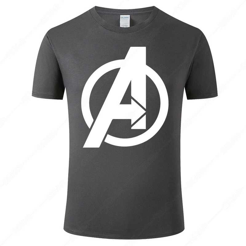 Футболка Мужская/Женская хлопковая с принтом Мстители модная рубашка короткими