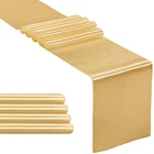 Золотая атласная настольная дорожка 12 