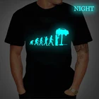 Футболка мужская, женская, мужская, летняя, с коротким рукавом, светящаяся, 2021