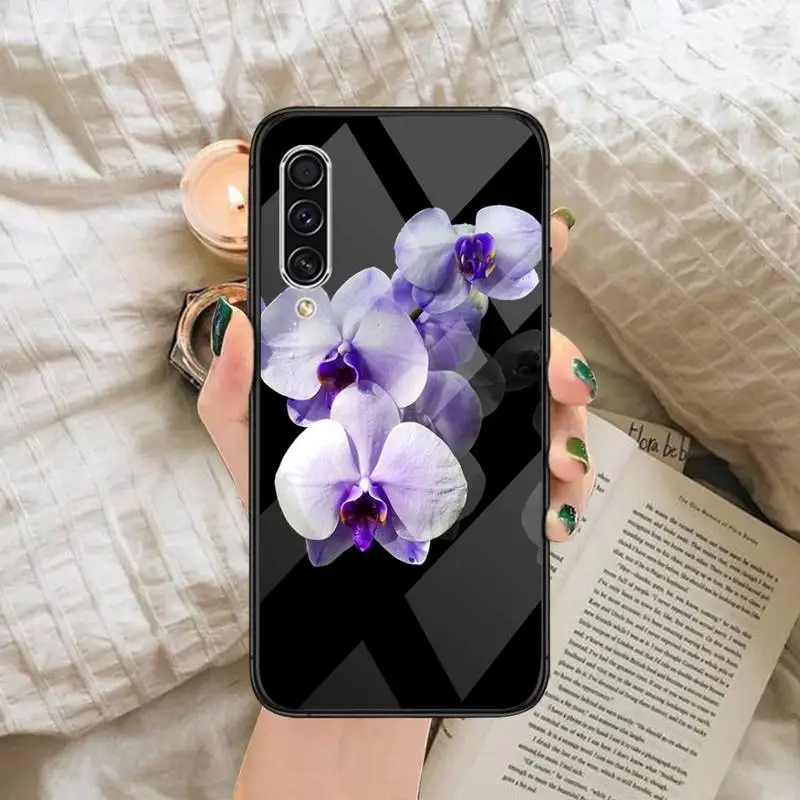 

Orchid Flowers Colorful Phone Case Tempered glass For Samsung S6 S7 edge S8 S9 S10 e plus note8 9 10 pro