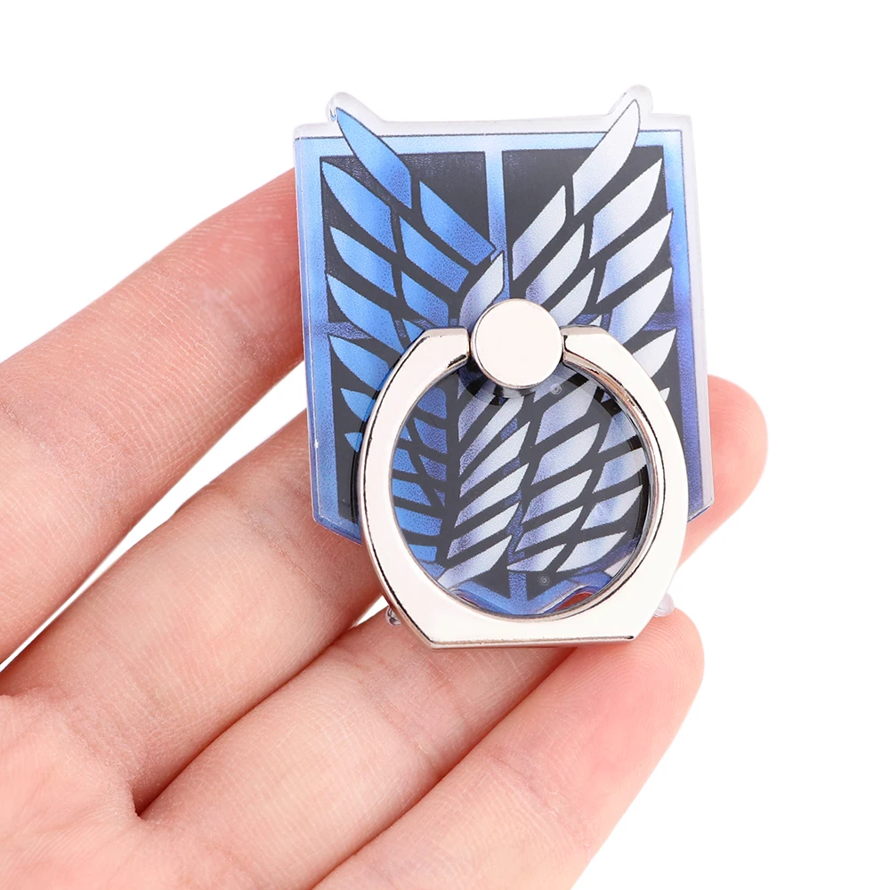fd0794 anime shape metal finger ring stand holder diy phone bracket mobile phone holder cartoon cell phone docks accessories free global shipping