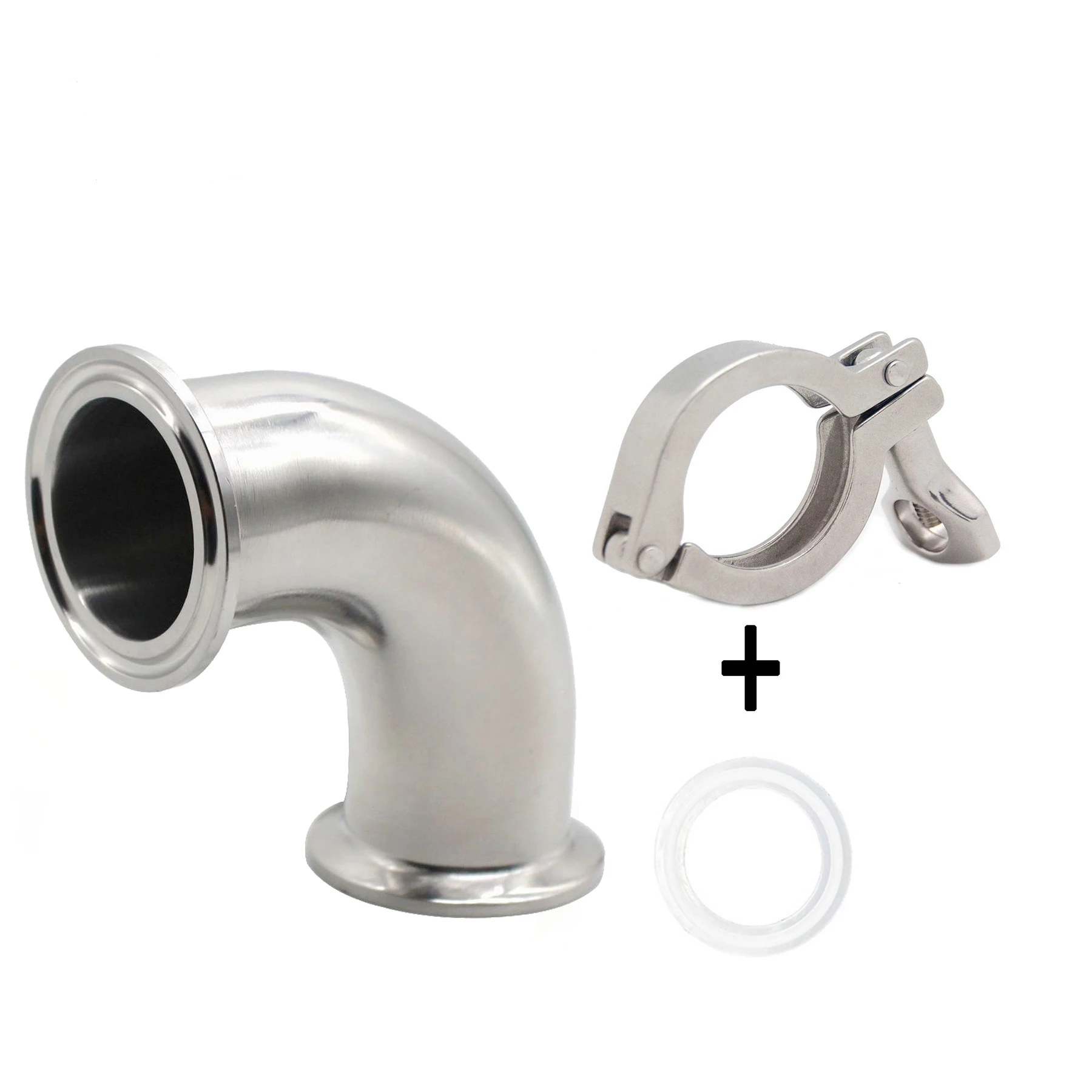 SS304 санитарный фитинг из нержавеющей стали 3/4 &quot 4&quot Tri Clamp 90 градусов для труб