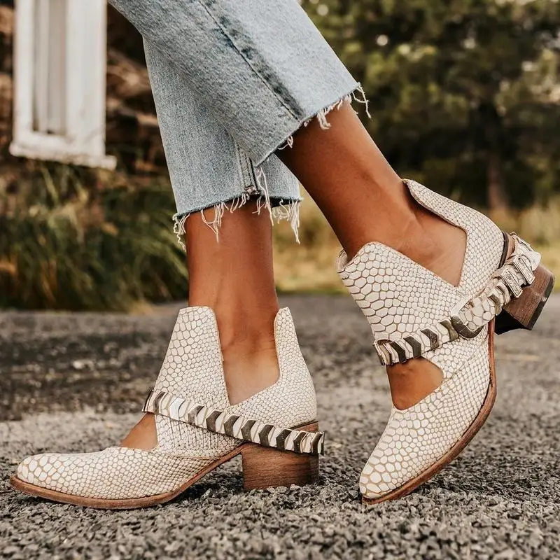 Женские ботильоны на высоком каблуке винтажные гладиаторские ботинки из